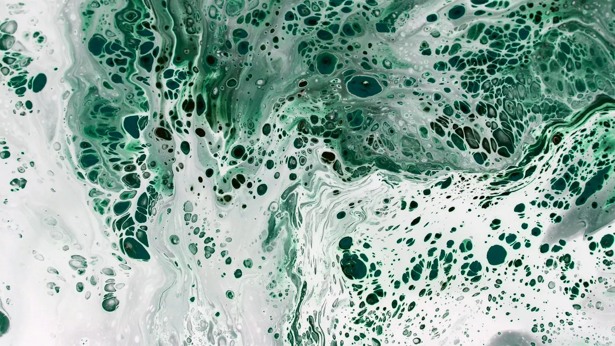Bubbling paint texture on a wall surface